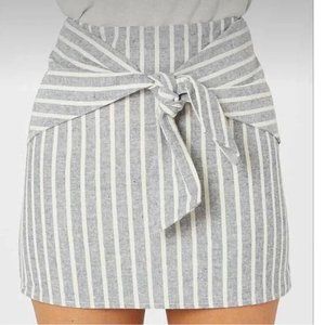 NWT Altar'd State Striped Mini Skirt with Bow